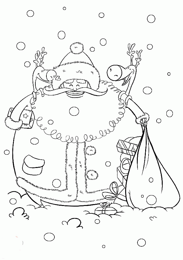 Święty Mikołaj kolorowanki